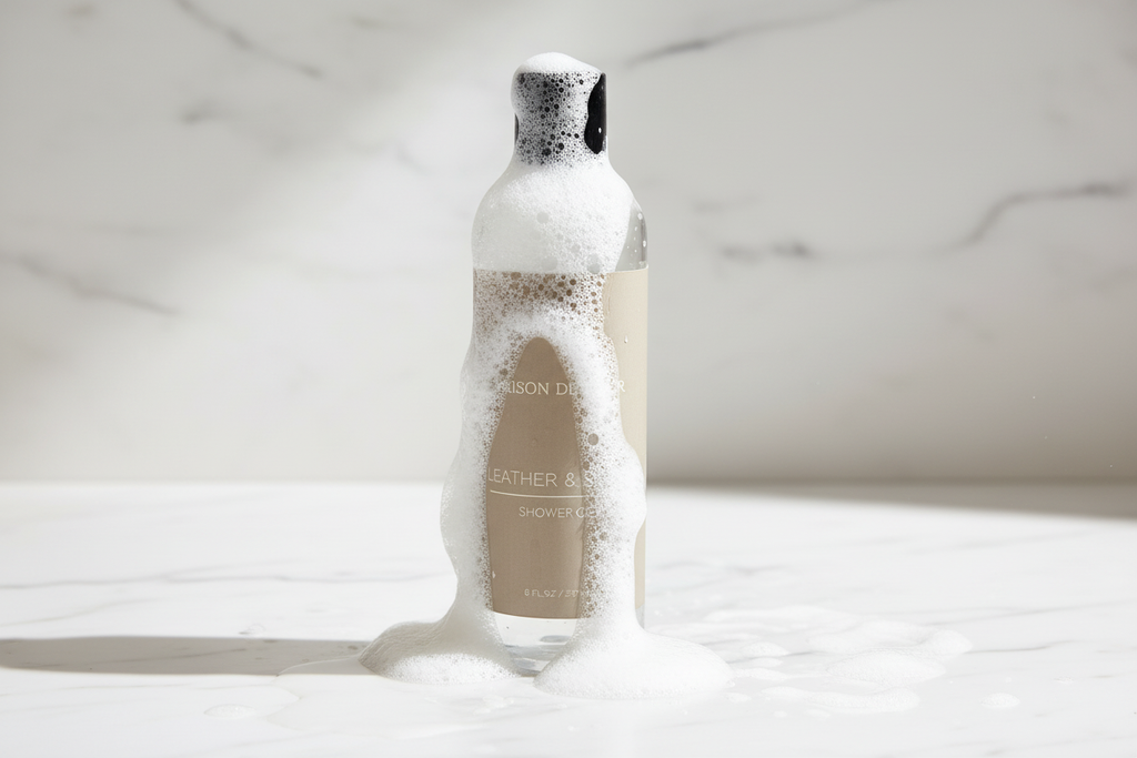 Leather & Suede Shower Gel with Bubbles